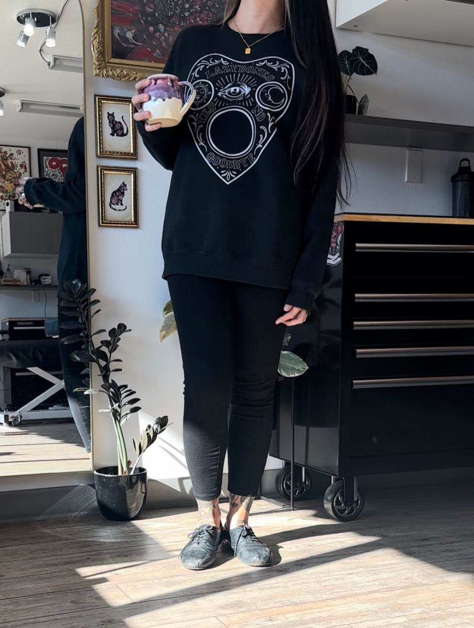 Lazybones Planchette Crewneck