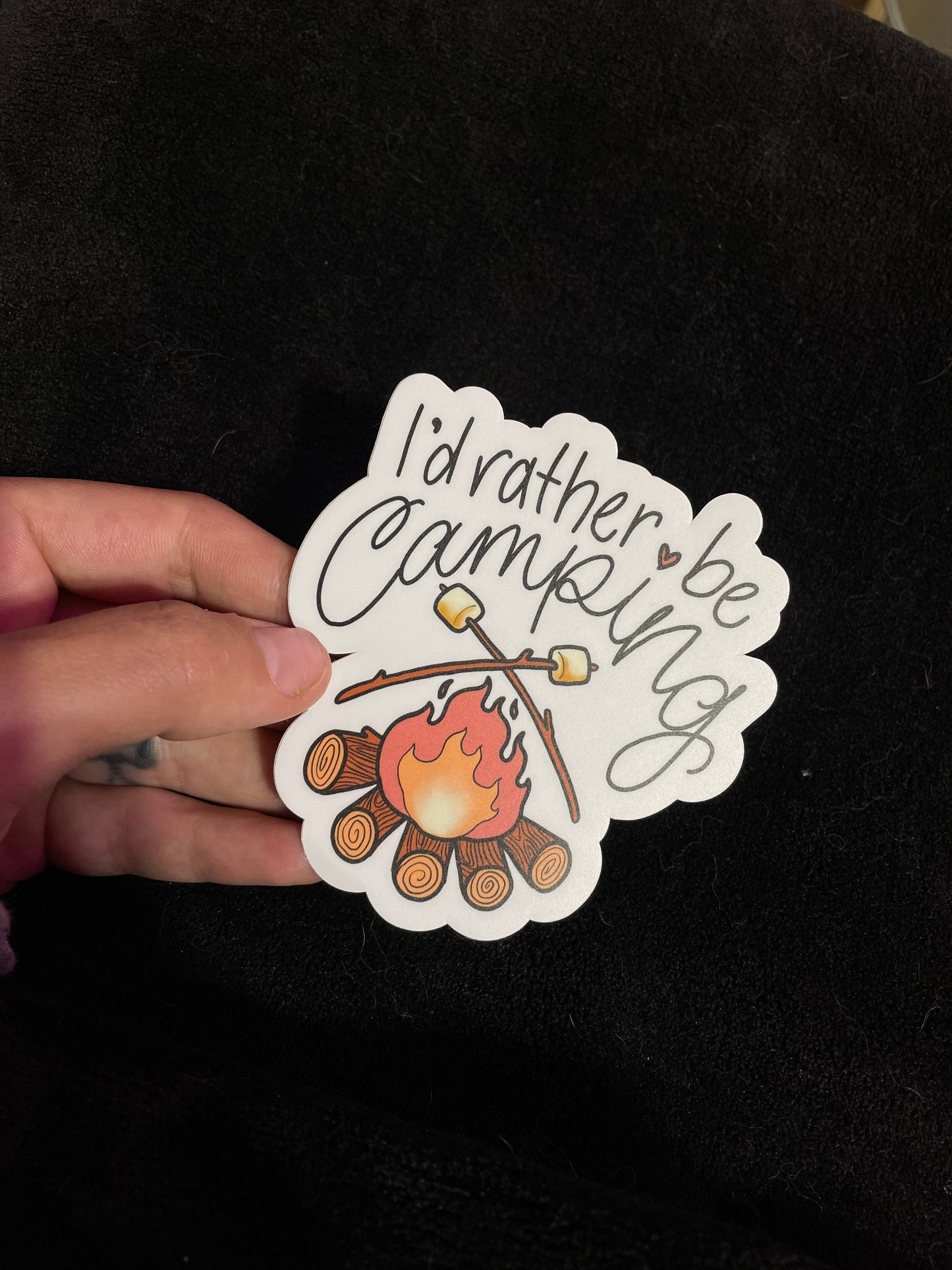 Rather Be Camping Sticker